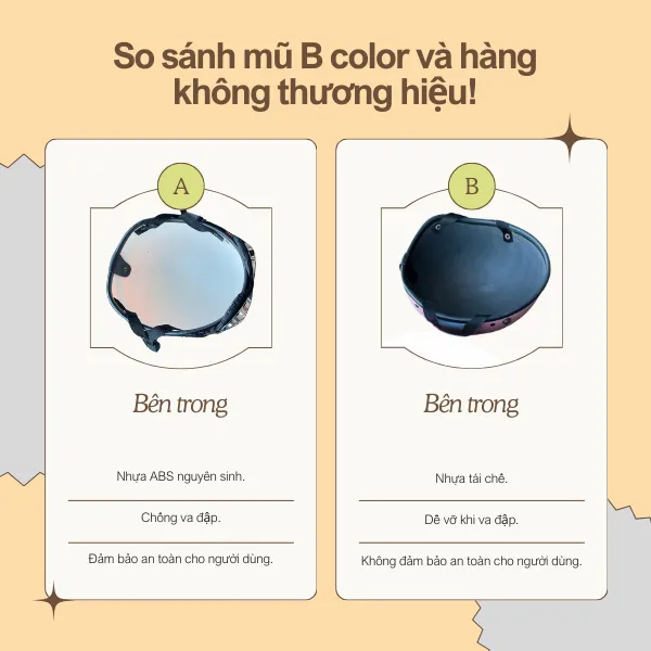 Ảnh Mũ bảo hiểm B'color màu hồng Pastel 4