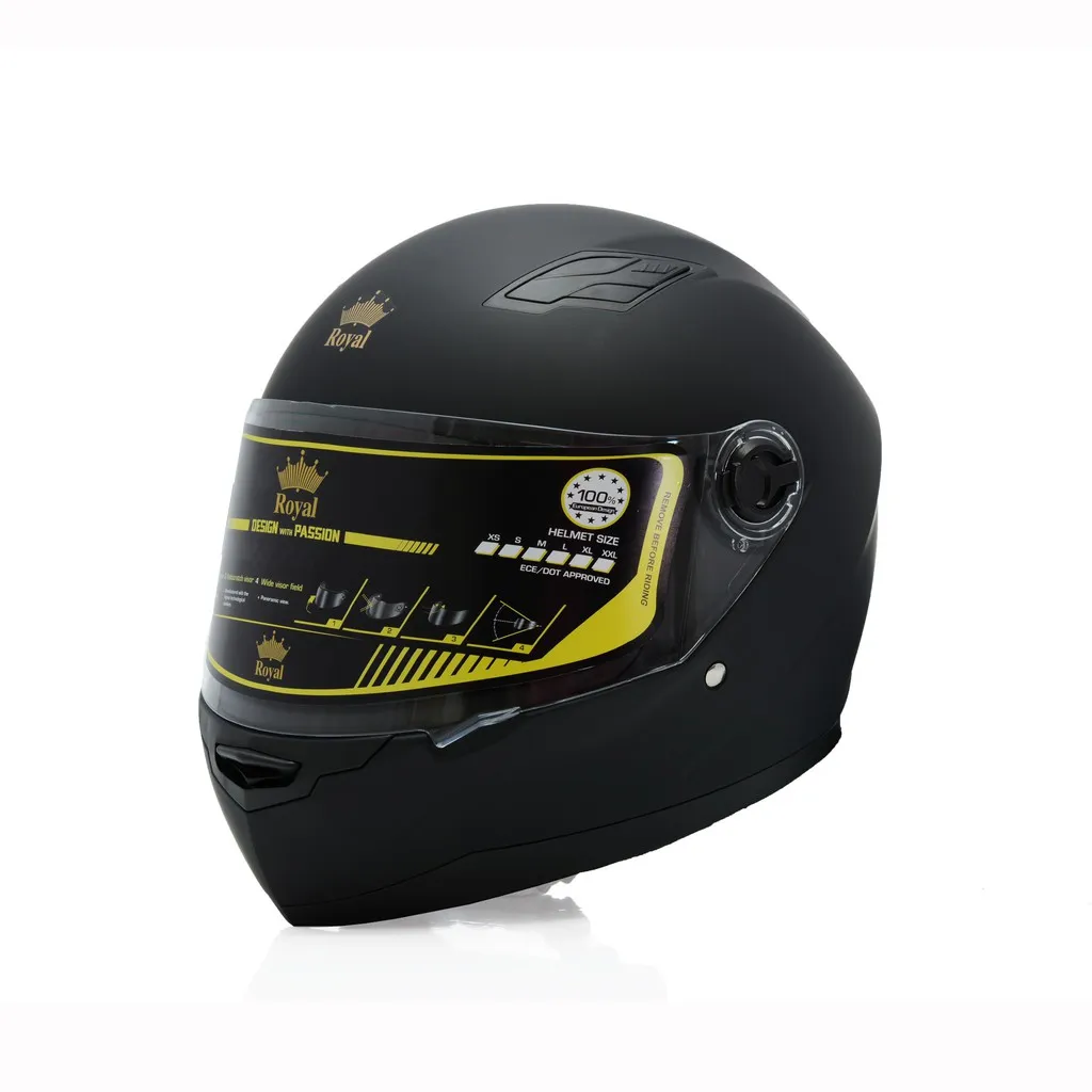 Ảnh Mũ bảo hiểm fullface Royal M136 có kính đen nhám đi xe máy phượt cho nam và nữ chính hãng 4