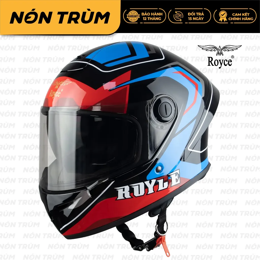 Ảnh Mũ bảo hiểm fullface Royce Xh04 có 2 kính đi xe máy phượt bảo hành 12 tháng 2