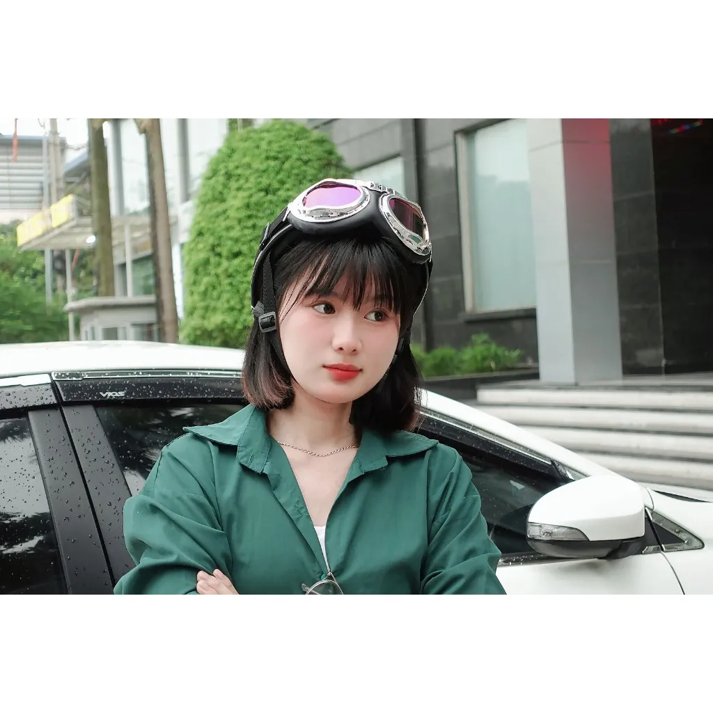 Ảnh Mũ Bảo Hiểm Màu Xanh Rêu Nhám Hàng Chính Hãng B'color 2