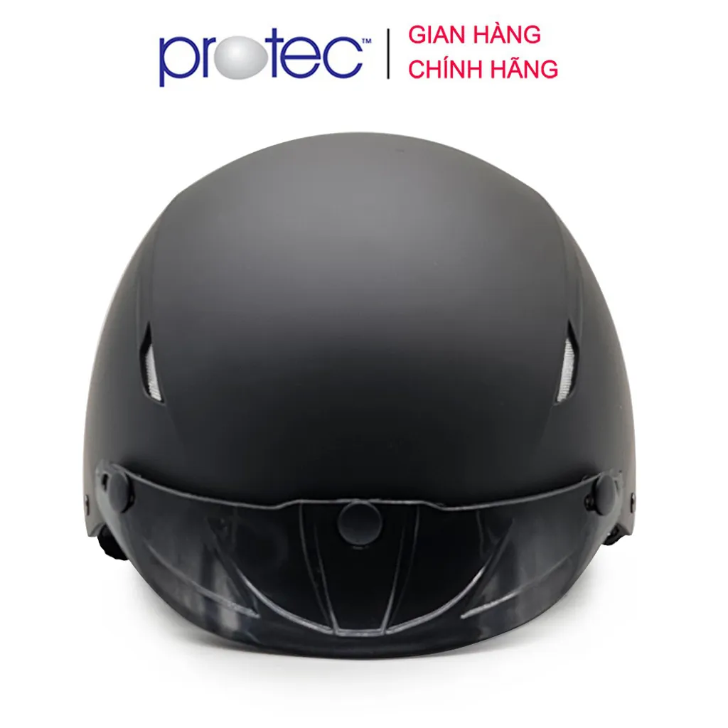 Ảnh Mũ bảo hiểm nửa đầu không kính Protec VIC, thời trang, an toàn, chắc chắn, êm nhẹ cho người đội 3