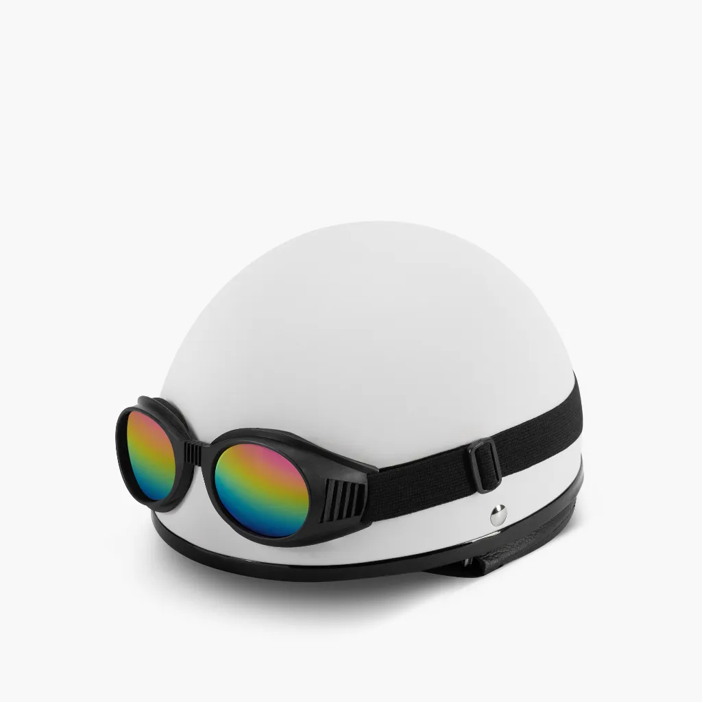 Ảnh Mũ Bảo Hiểm Nửa Đầu Kèm Kính Goggles M/L MUJI 3