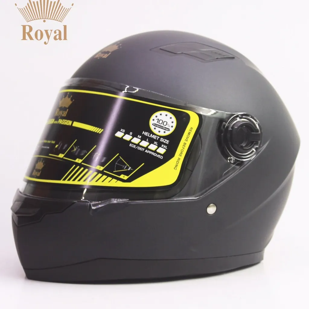 Ảnh Mũ bảo hiểm Royal M136 - Asia MT136 - Đen nhám kính khói - Hàng Chính hãng - Bảo Hành 12 tháng 3