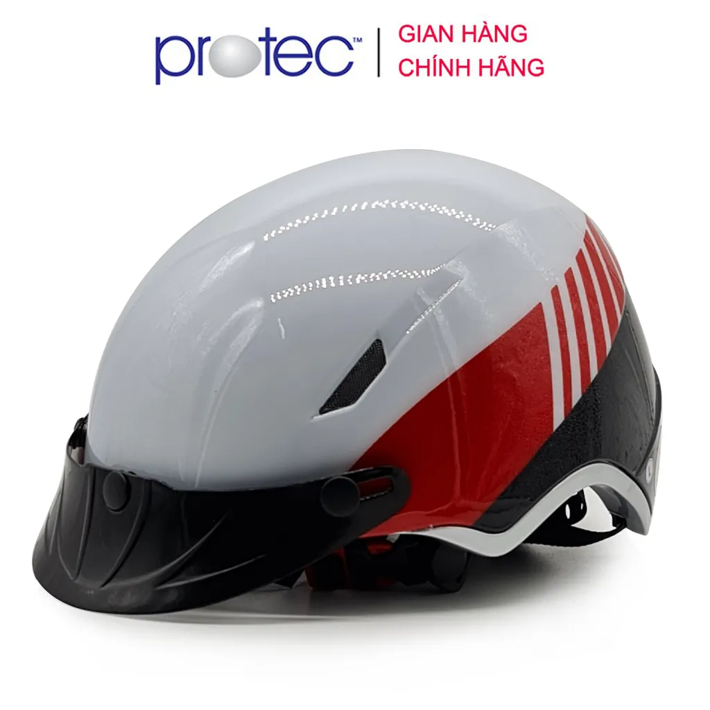 Ảnh Mũ bảo hiểm thời trang siêu nhẹ Protec IM01, nặng chỉ 415g, mẫu mới, an toàn gấp bội 1