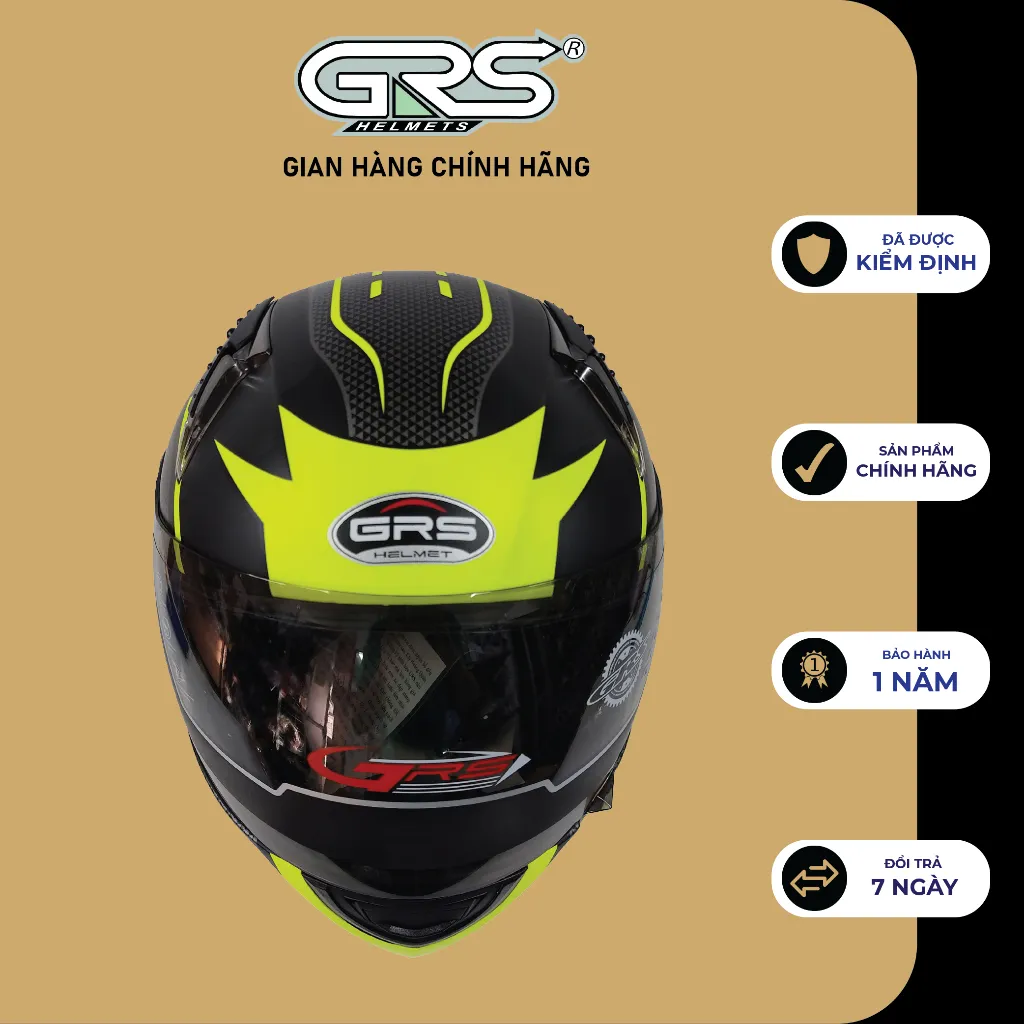Ảnh Mũ bảo hiểm trùm đầu GRS A801k nhiều màu - hàng chính hãng 3
