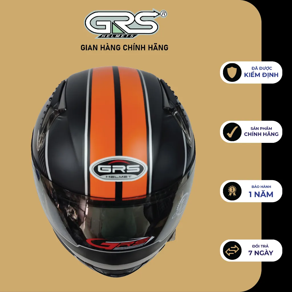 Ảnh Mũ bảo hiểm trùm đầu GRS A801k nhiều màu - hàng chính hãng 4