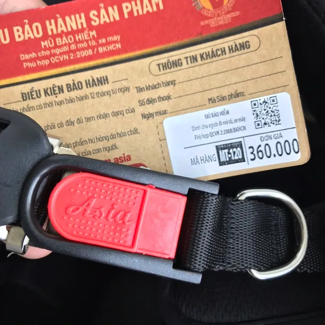 Ảnh Mũ bảo hiểm trùm đâu kính chống lóa Asia MT120 bảo hành 12 tháng - Size đầu 57-59cm 2