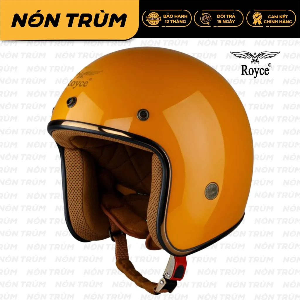 Ảnh Mũ bảo hiểm xe máy 3/4 Royce XH15 nhỏ gọn phù hợp cho cả nam và nữ 3