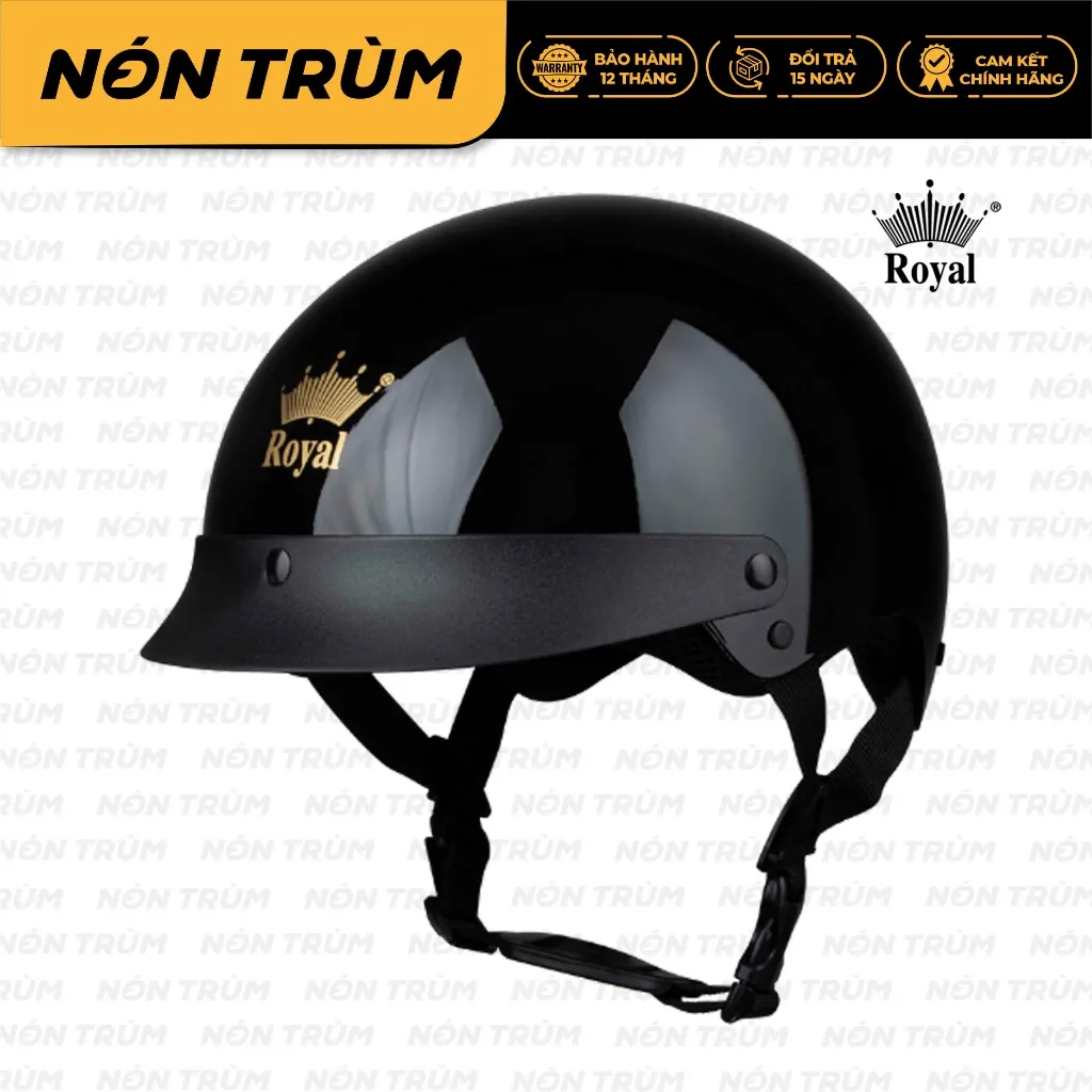 Ảnh Mũ bảo hiểm xe máy nửa đầu Royal M162 có lưỡi trai dành cho cả nam và nữ chính hãng 2