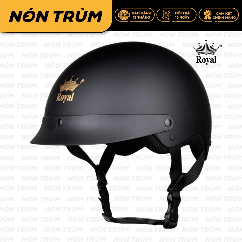 Ảnh Mũ bảo hiểm xe máy nửa đầu Royal M162 có lưỡi trai dành cho cả nam và nữ chính hãng 3