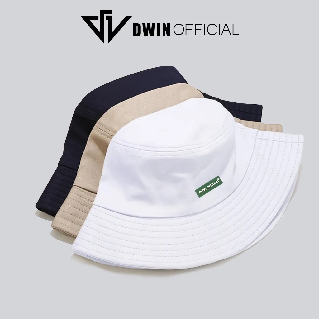 Ảnh Mũ bucket DWIN tai bèo vành nón trơn cụp Unisex phù hợp nam nữ 3