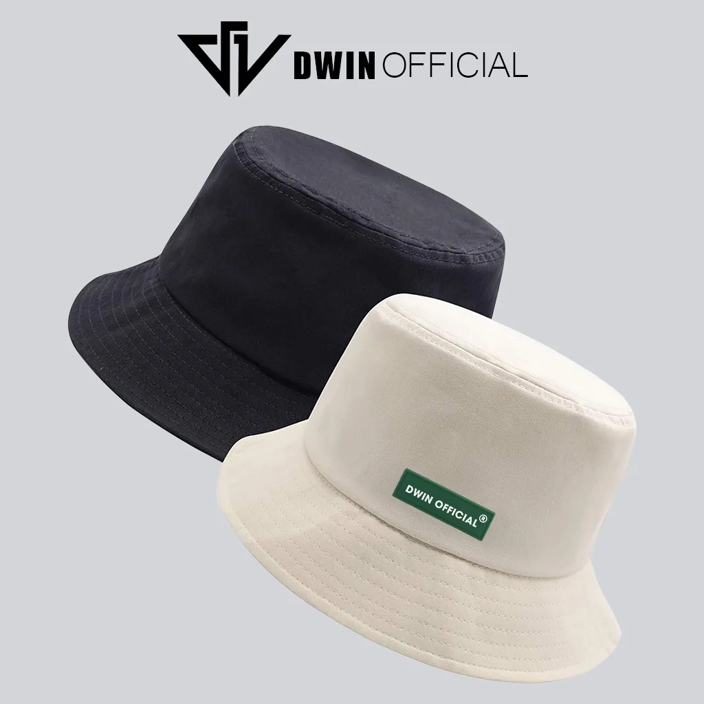 Ảnh Mũ bucket DWIN tai bèo vành nón trơn cụp Unisex phù hợp nam nữ 4