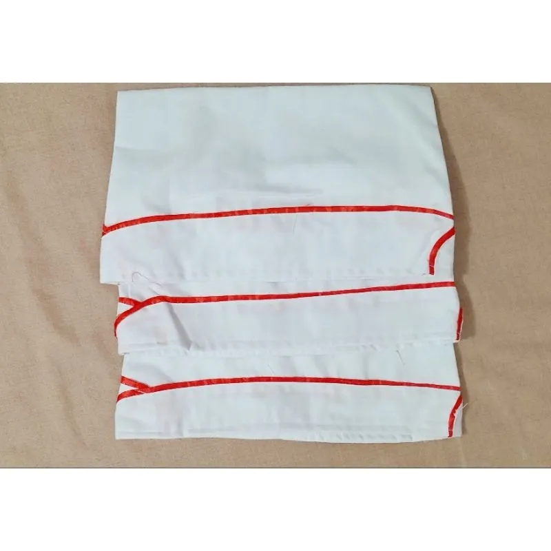 Ảnh Mũ ca lô màu trắng viền đỏ chất vải kaki in hình búp măng non đội viên - Nhà Sách Tâm An 3