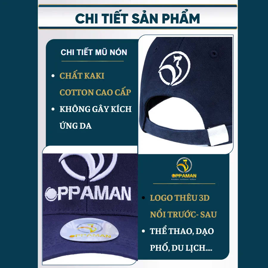 Ảnh Mũ lưỡi trai nam cao cấp nón kết kaki nam kiểu đẹp xịn basic trơn kaki cotton thoáng mát ON5 OPPAMAN 3