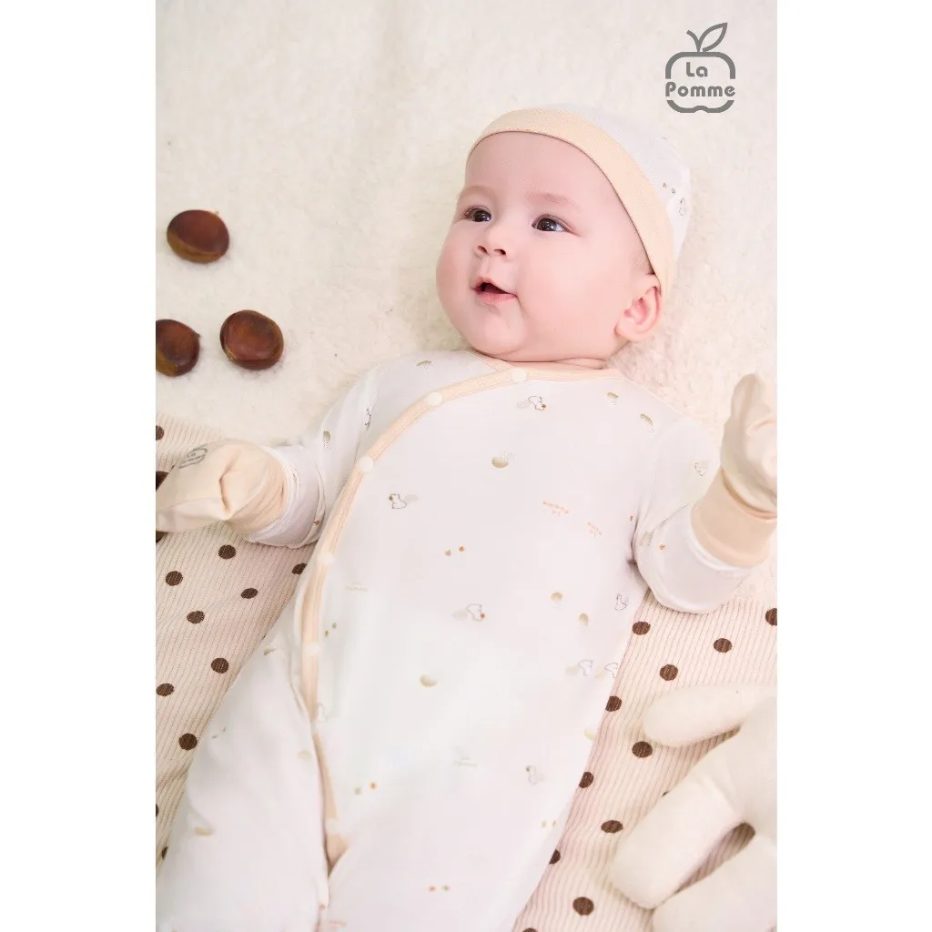 Ảnh Mũ sơ sinh La Pomme Họa tiết bé xinh 2