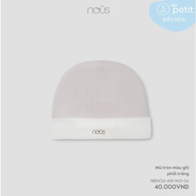 Ảnh Mũ tròn Nous freesize cho bé dưới 6kg 3