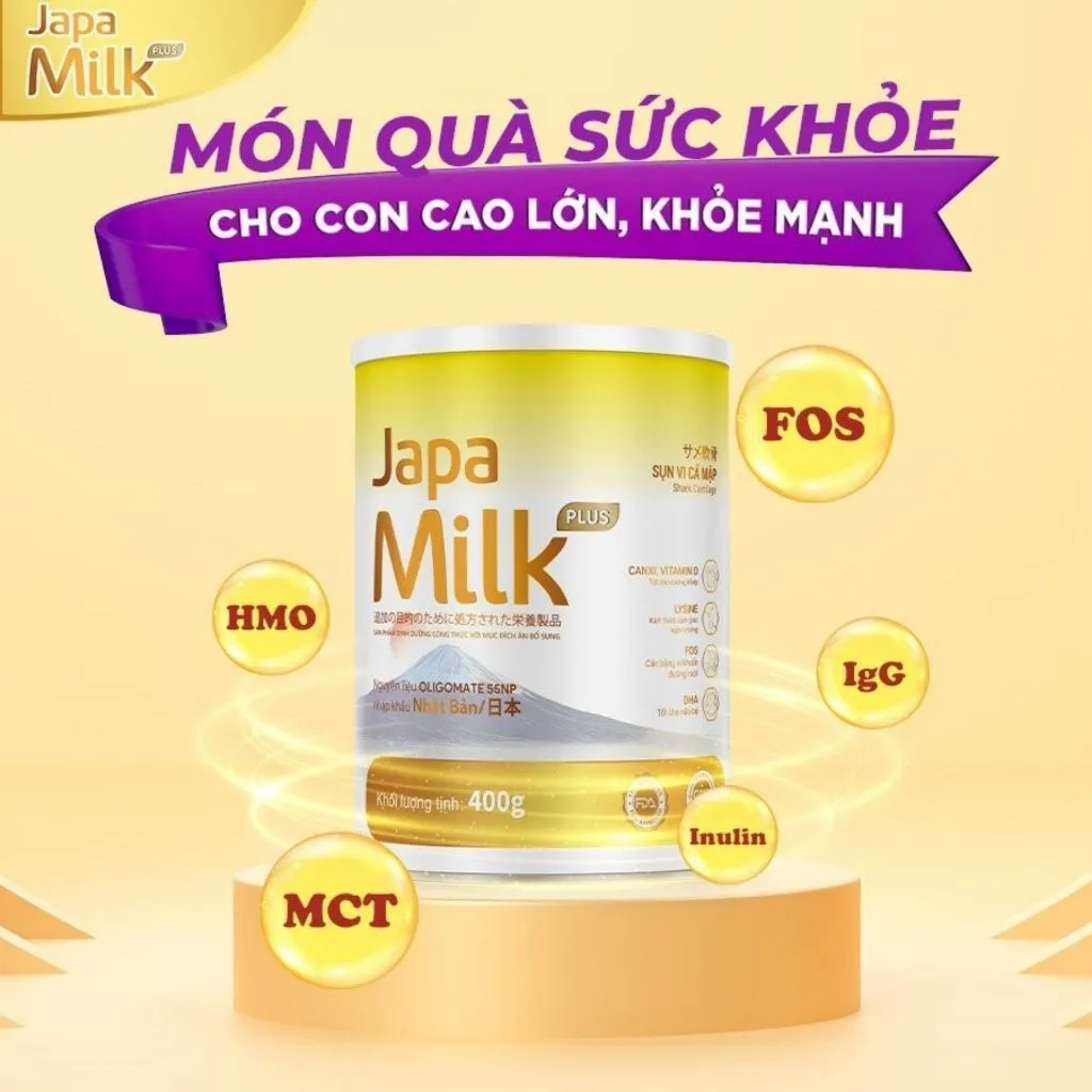 Ảnh Mua 2 tặng 1 sữa Japa Milk giúp con phát triển toàn diện, tăng cân , tăng chiều cao Japa kids 4