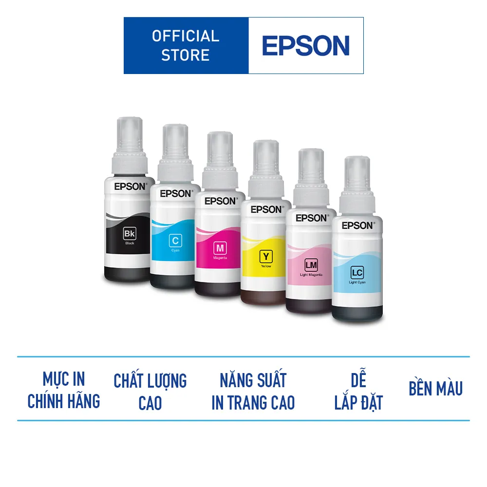 Ảnh Mực In Chính Hãng Epson T673 Dùng Cho Máy L805/L850/L1800 Cung Cấp Giải Pháp In Chất Lượng Cao Rõ Nét 1