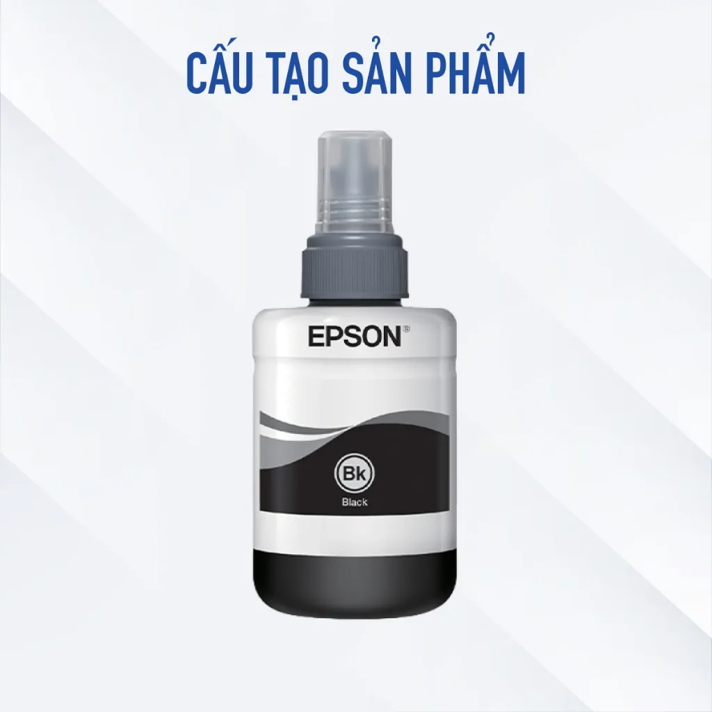 Ảnh Mực In Epson T774 Black Ink Bottle Màu In Bền Bỉ 1