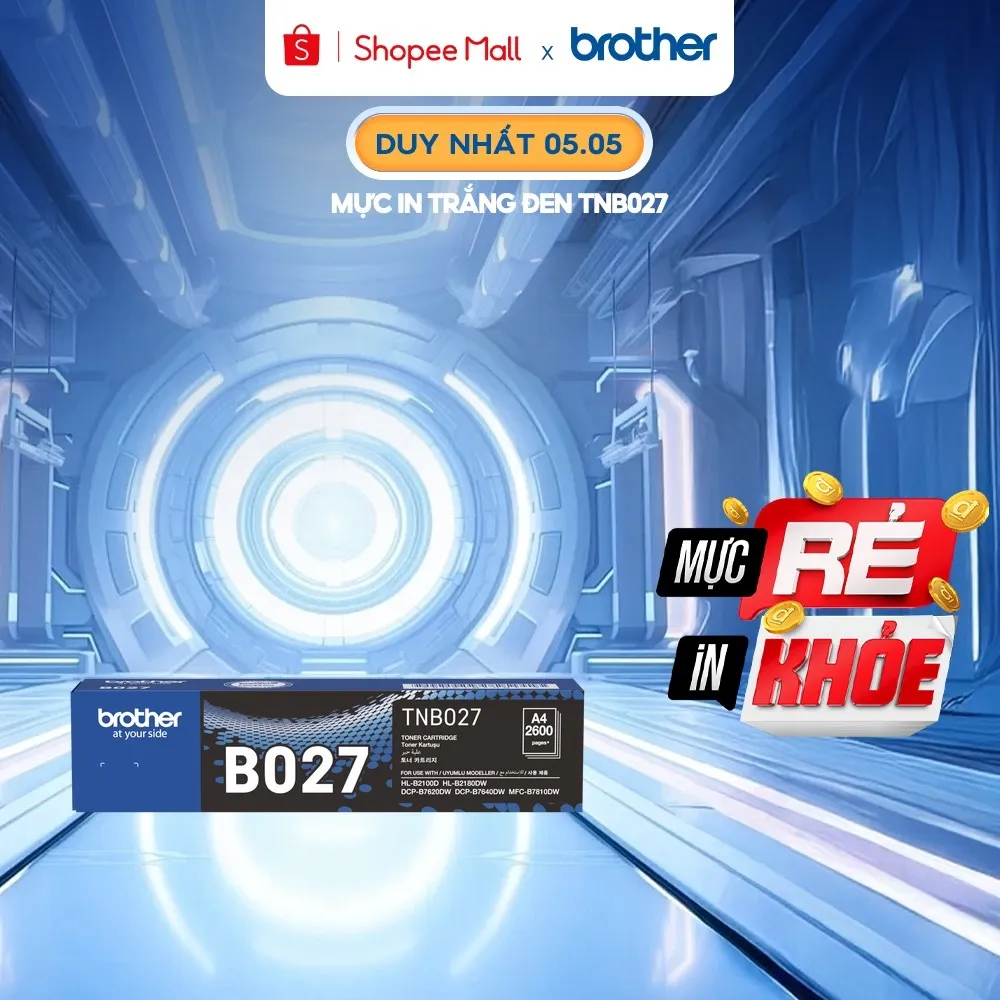 Ảnh Mực in trắng đen Brother TNB027 1