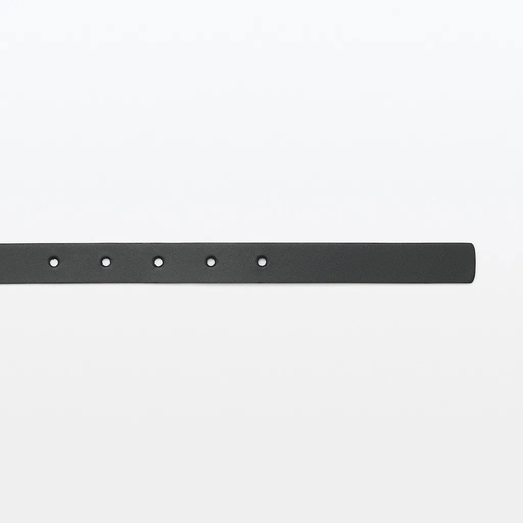 Ảnh MUJI THẮT LƯNG BẢN MẢNH DA THUỘC THẢO MỘC CÓ THỂ ĐIỀU CHỈNH 3