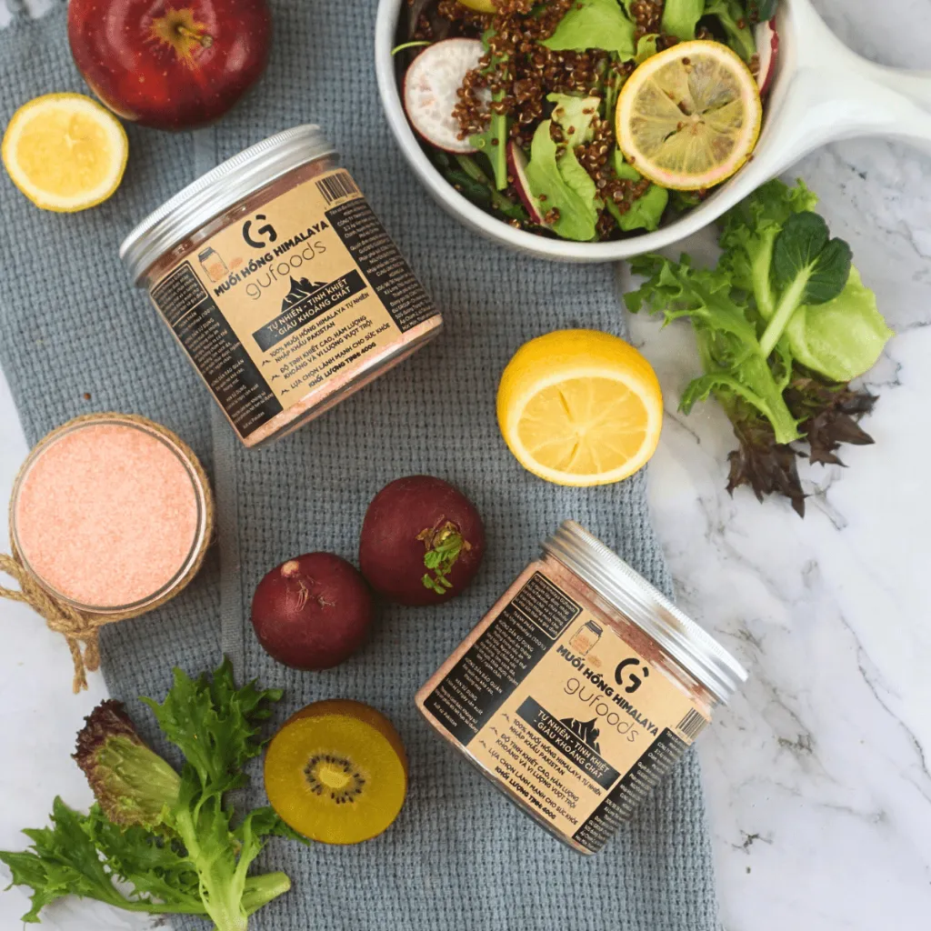 Ảnh Muối hồng Himalaya GUfoods (dạng hạt mịn) - Tự nhiên, Eat Clean, Giàu khoáng chất, Không phụ gia (túi 100g / hũ 400g) 4