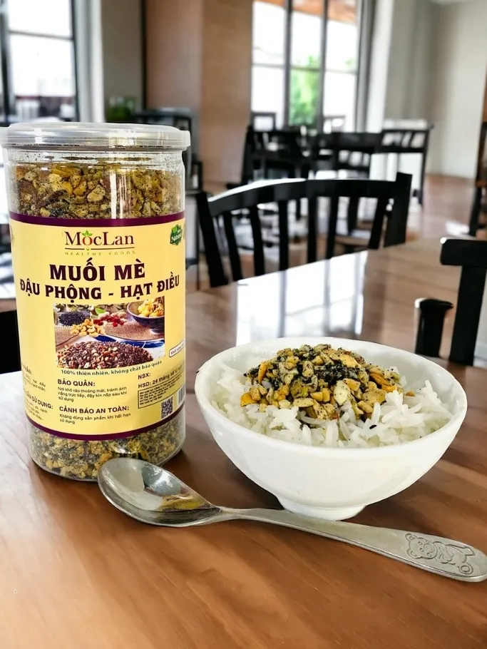Ảnh Muối mè đậu phộng - hạt điều Mộc Lan - 250g, 500g 2