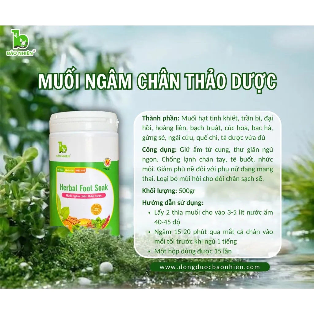 Ảnh Muối ngâm chân thảo dược IVF Bảo Nhiên 3