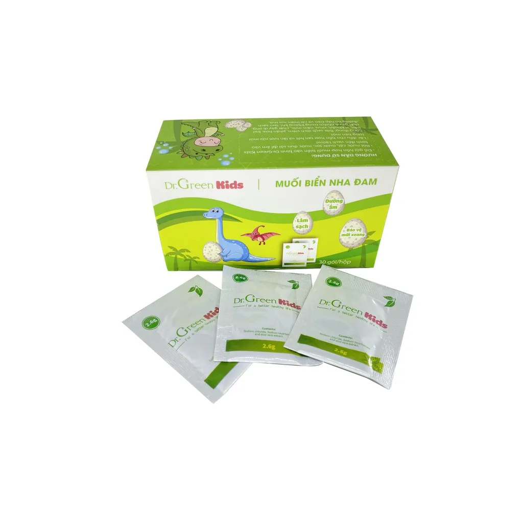 Ảnh Muối rửa mũi Dr.Green Kids | Hộp 30 gói | rửa mũi cho bé | Viêm mũi | Sổ mũi | Viêm mũi dị ứng 2