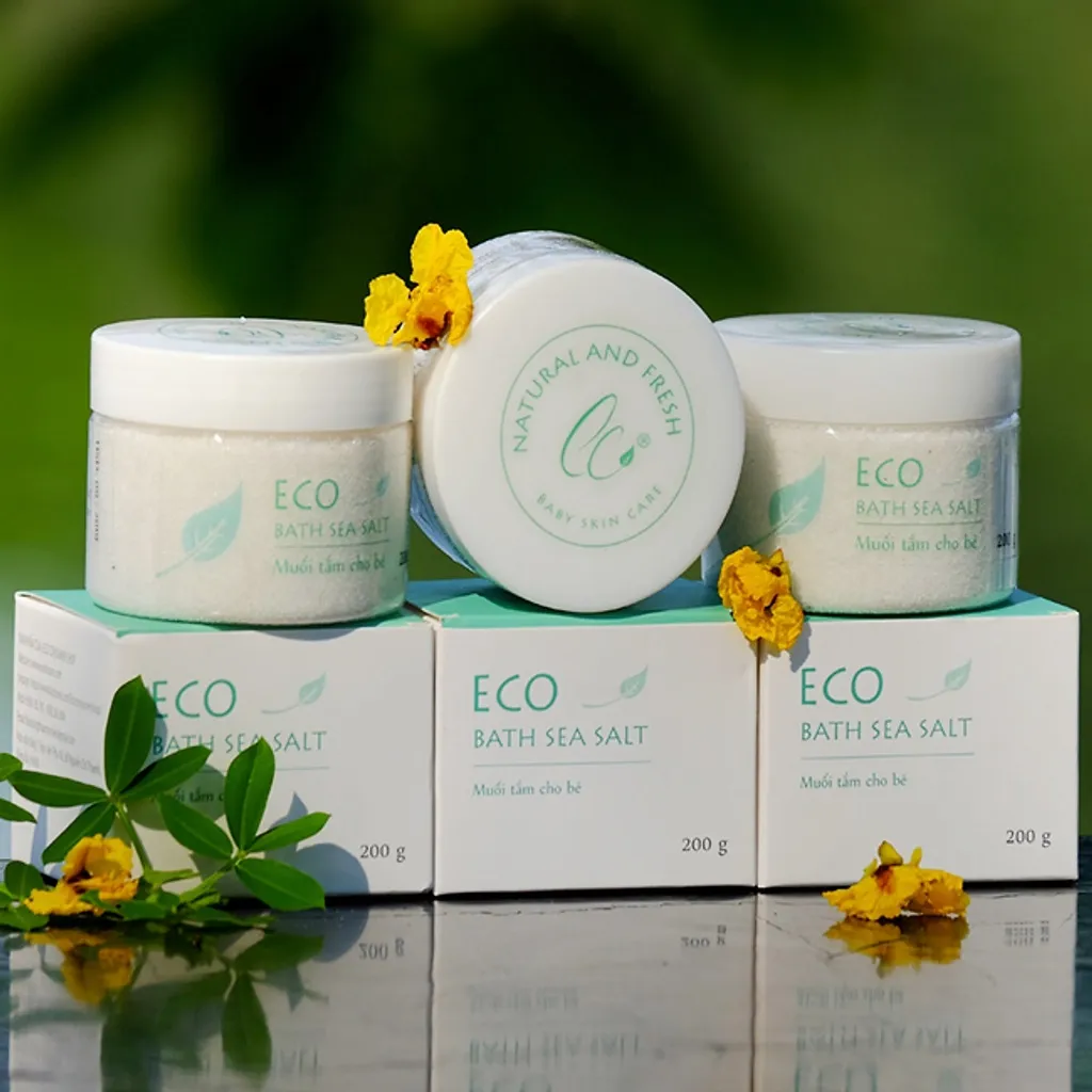 Ảnh Muối Tắm Bé Eco Sinh Dược 400g 1