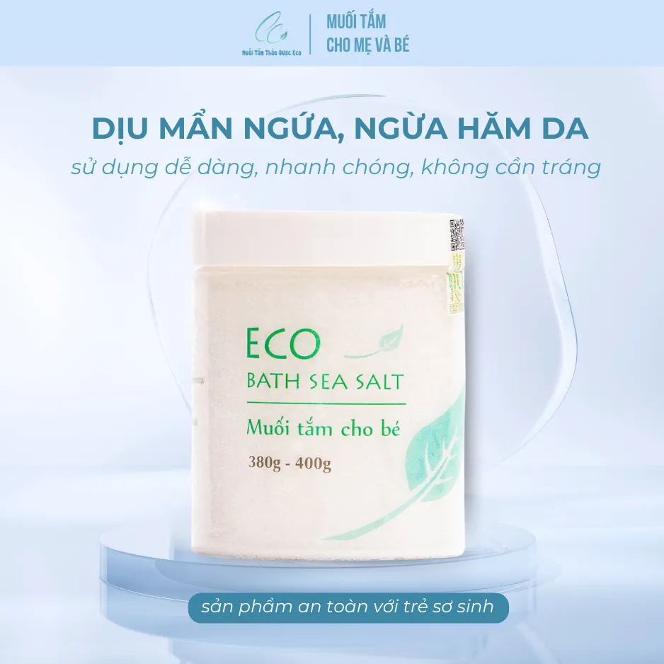 Ảnh Muối tắm bé HTX Sinh Dược 400g 1