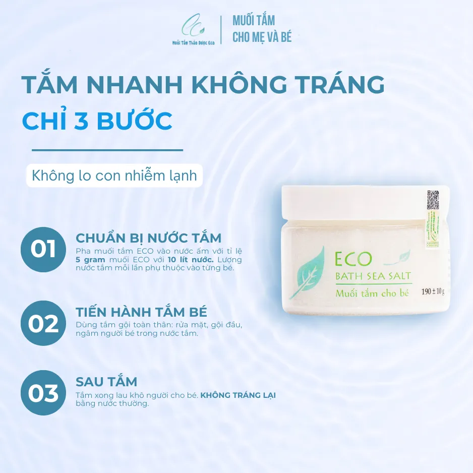 Ảnh Muối tắm bé Sinh Dược 200g 2