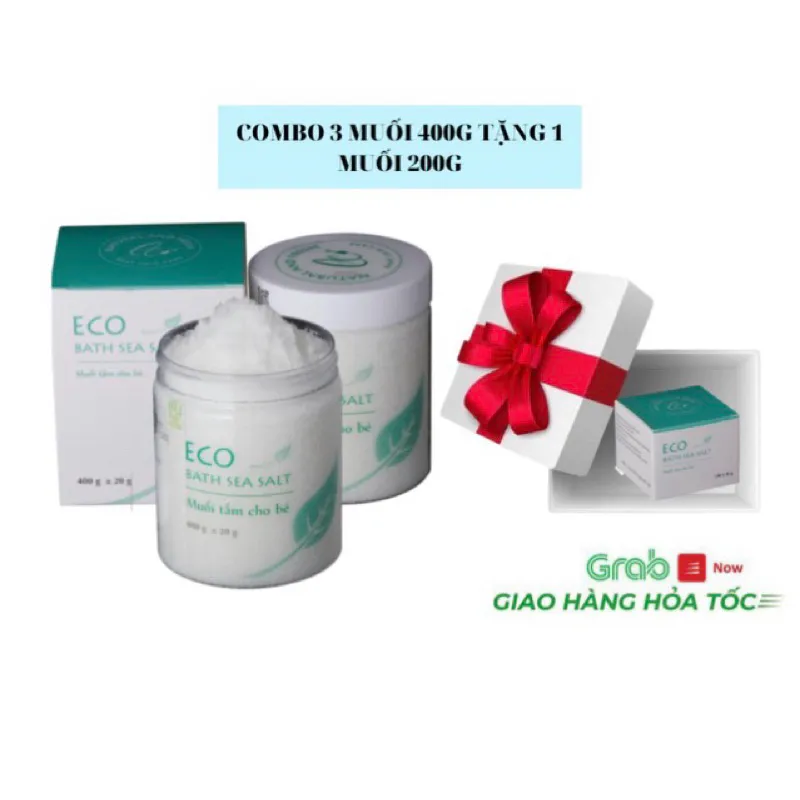 Ảnh Muối tắm bé Sinh Dược Eco 400g combo 3 tặng 1 2