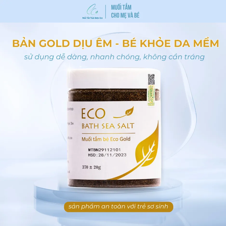 Ảnh Muối tắm cho bé Sinh Dược Eco Gold 370g 1