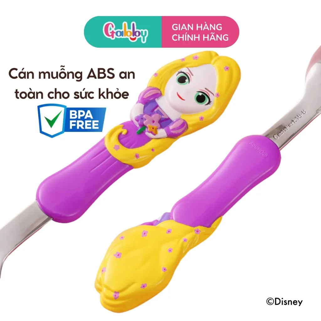 Ảnh Muỗng/ Thìa Inox Ăn OASIS PARK Cán Nhựa 3D Hình Nhân Vật Disney 2