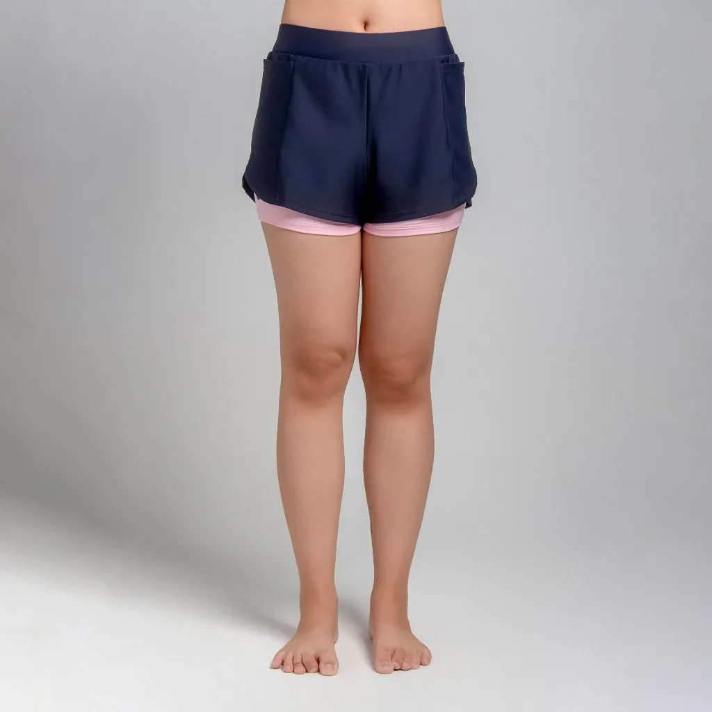 Ảnh Muse Lenora Quần đi biển nữ short 2 layer kín đáo SOBIE 1