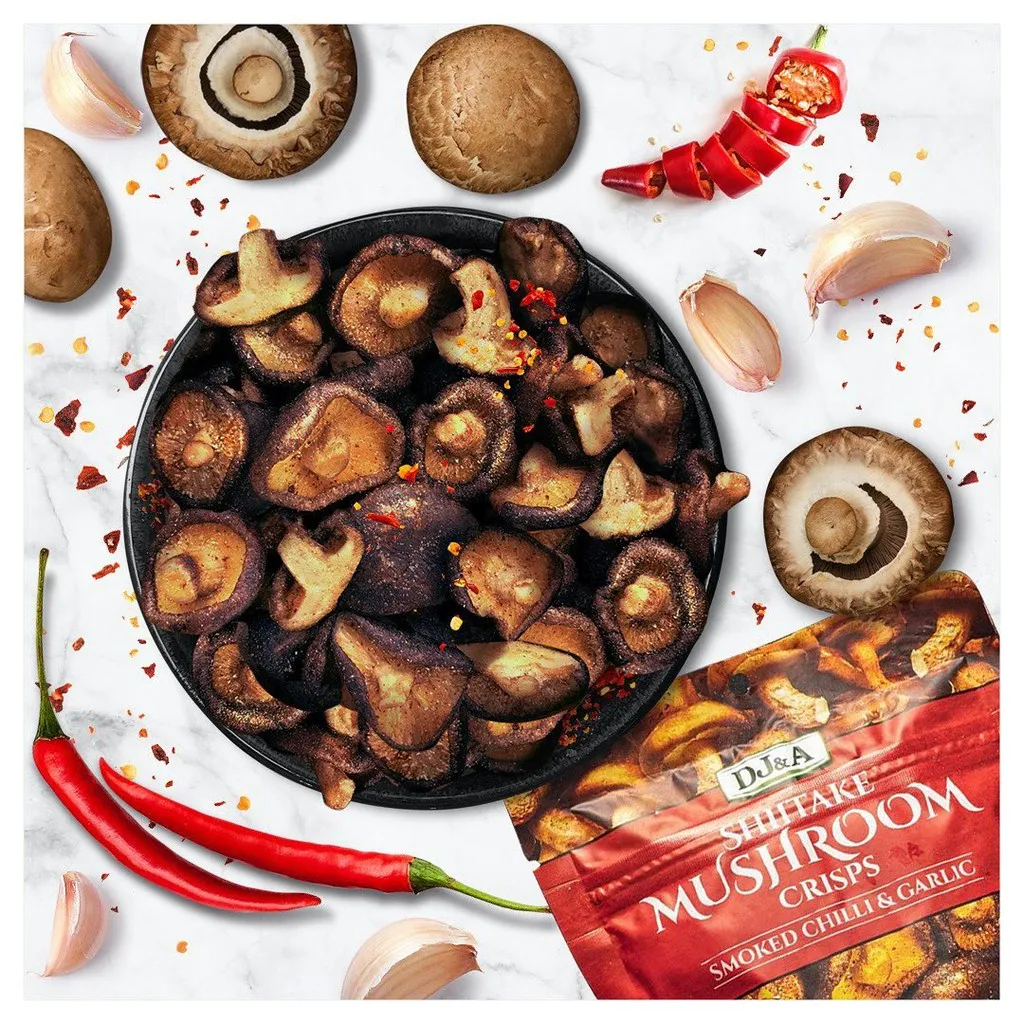 Ảnh Nấm hương sấy giòn tỏi ớt DJ&A Úc - 65g - Tốt cho sức khỏe - Ăn vặt văn phòng - Snack nấm đông cô - Thay kẹo cho trẻ 1