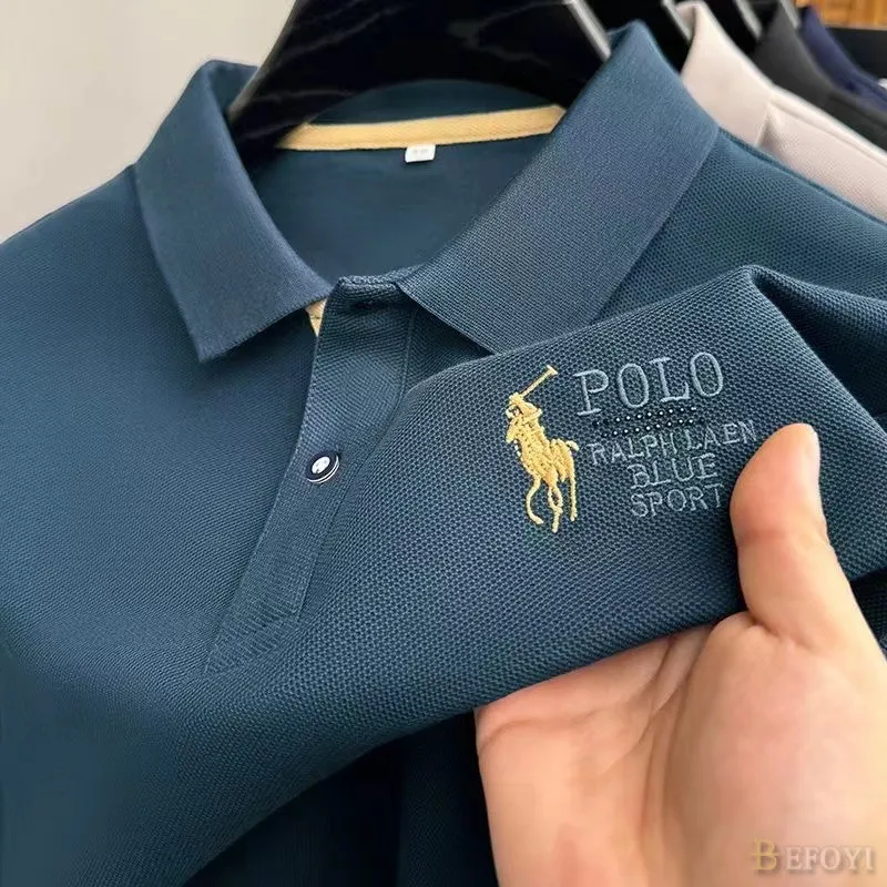Ảnh Nam Paul Witt Thêu Phiên Bản Hàn Quốc Kháng Khuẩn Nhanh Khô Tay Ngắn POLO Sugi Trung Niên Áo Thun Cổ Lật Rời Kinh Doanh Top WL003 2