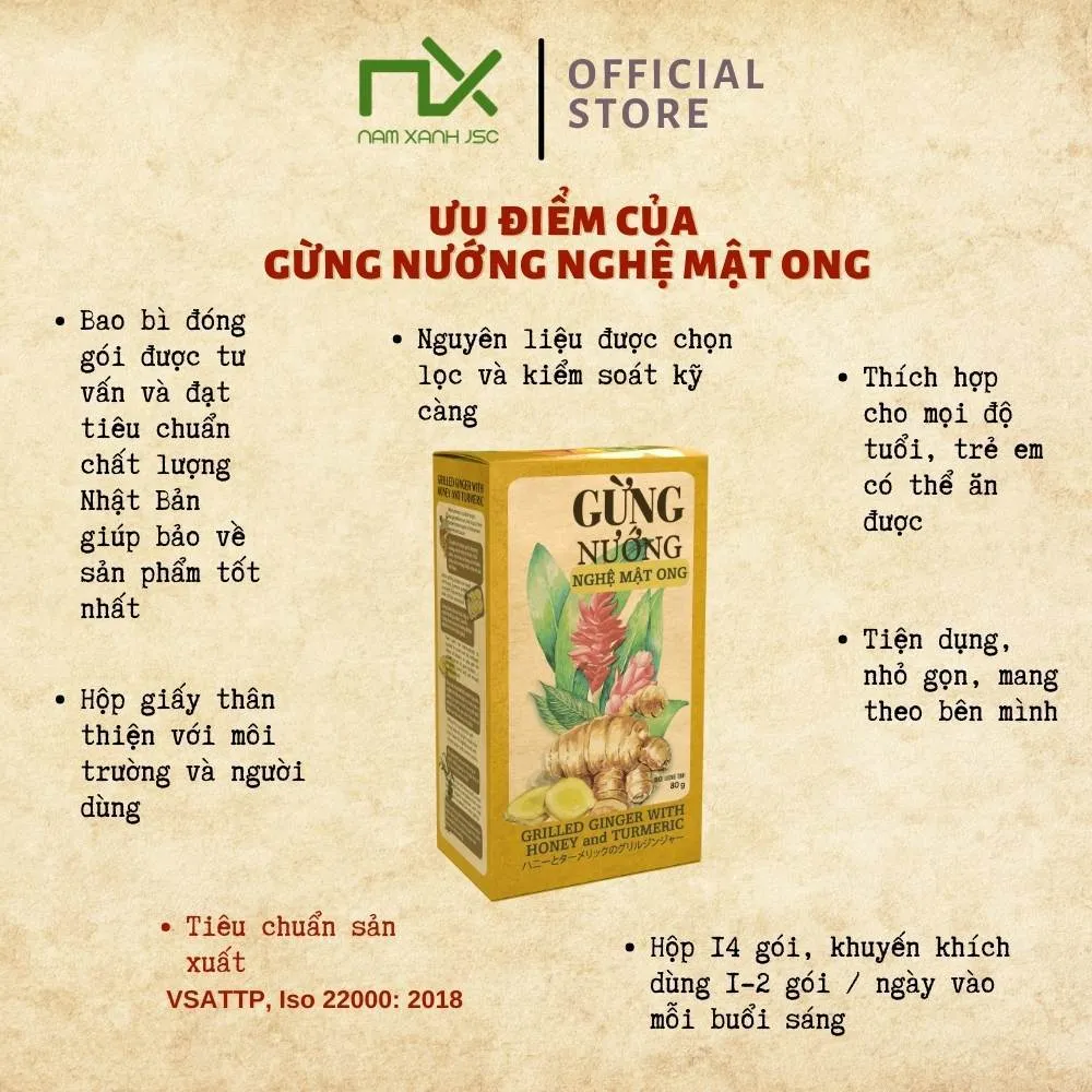 Ảnh Nam Xanh Gừng Nướng Nghệ Mật Ong 80g(110g) 3