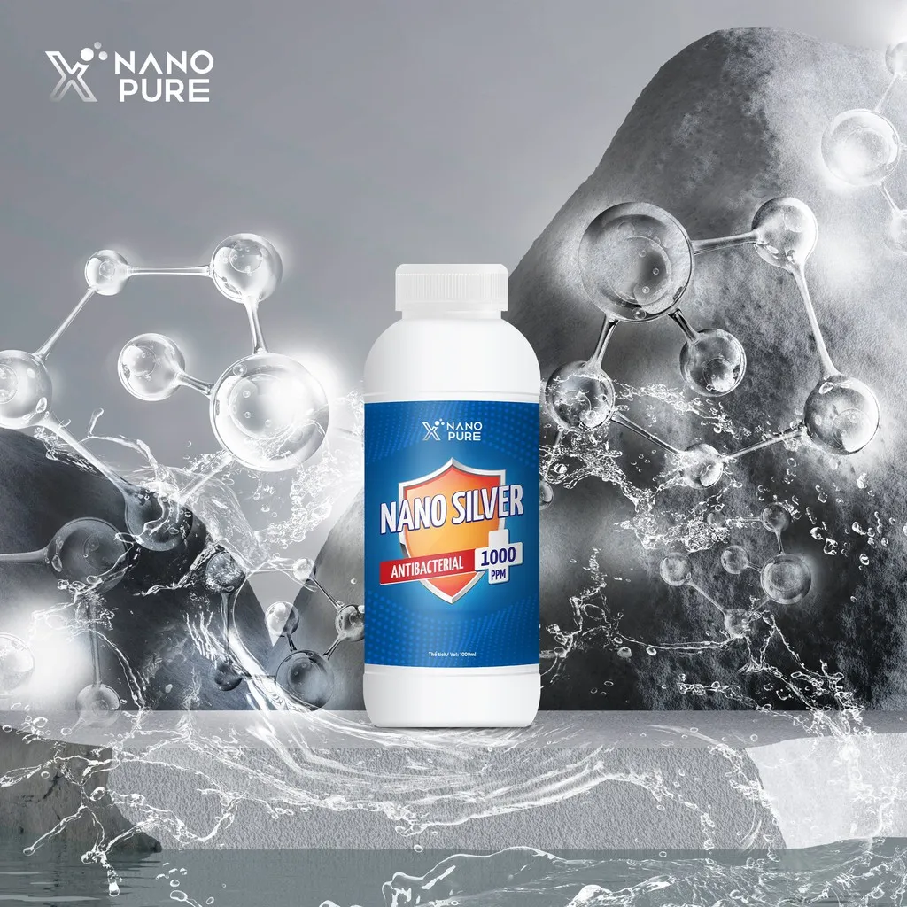 Ảnh Nano bạc diệt khuẩn Nano Xpure 1000ppm - dung dịch khử khuẩn, khử mùi 1000ml 2