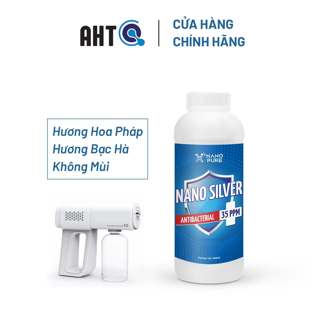Ảnh NANO BẠC DIỆT KHUẨN-NANO XPURE NANO SILVER 35ppm 1L–DIỆT KHUẨN, NẤM, VIRUS, KHỬ MÙI-NANO BẠC AHT CORP (AHTC) 2