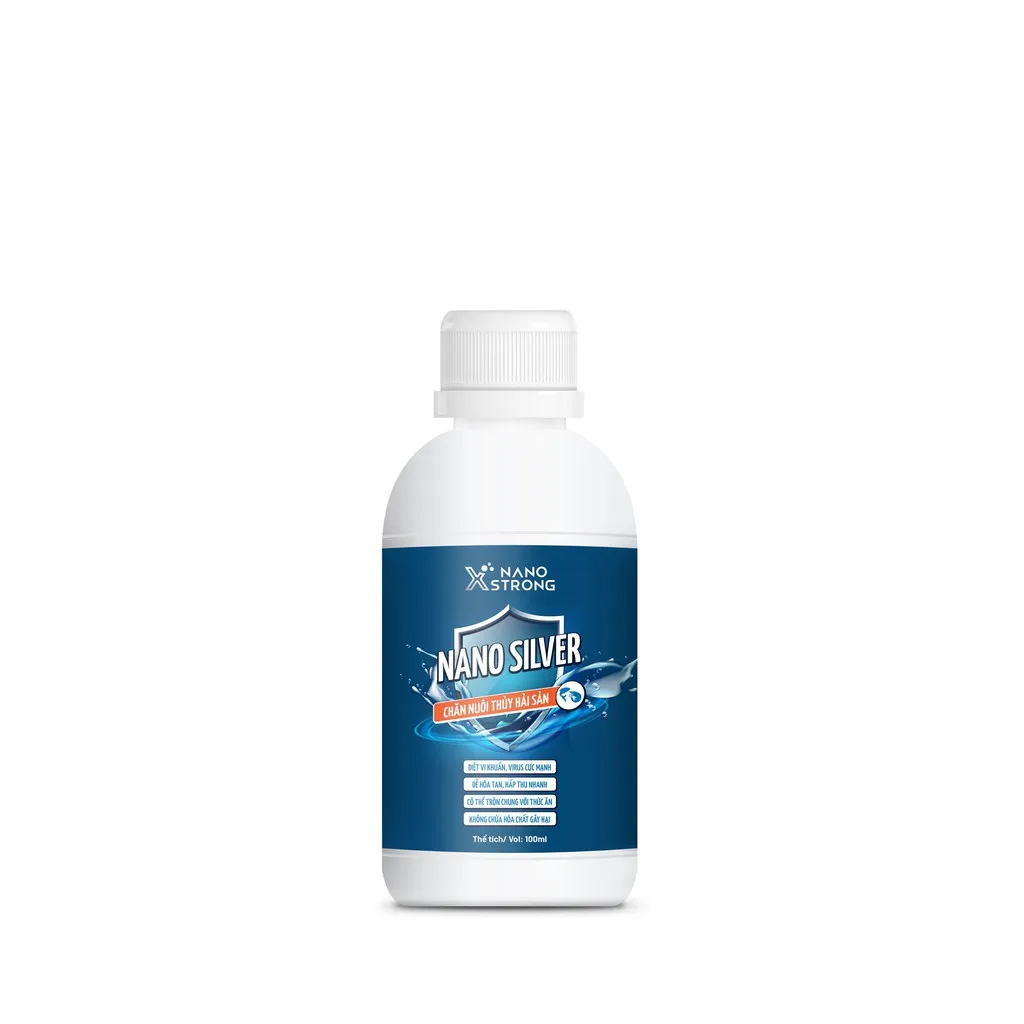 Ảnh Nano bạc (nano silver) Nano Xstrong - xử lý nấm cho cá cảnh, làm trong nước bể cá, ao nuôi, khử mùi hôi tanh 100ml 3