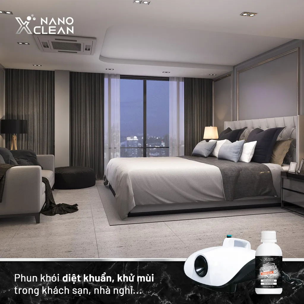 Ảnh Nano bạc tạo khói, phun khói Nano Xclean For Horeca - khử khuẩn, khử mùi nội thất ô tô, mùi hải sản, ẩm mốc 100ml 4