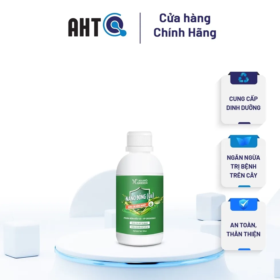 Ảnh Nano đồng Nano Xgreen cung cấp vi lượng, bổ sung dưỡng chất phục hồi cây, chống giá rét 100ml 1