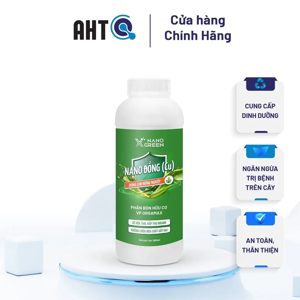 Ảnh Nano đồng Nano Xgreen cung cấp vi lượng, bổ sung dưỡng chất phục hồi cây, chống giá rét 500ml 1