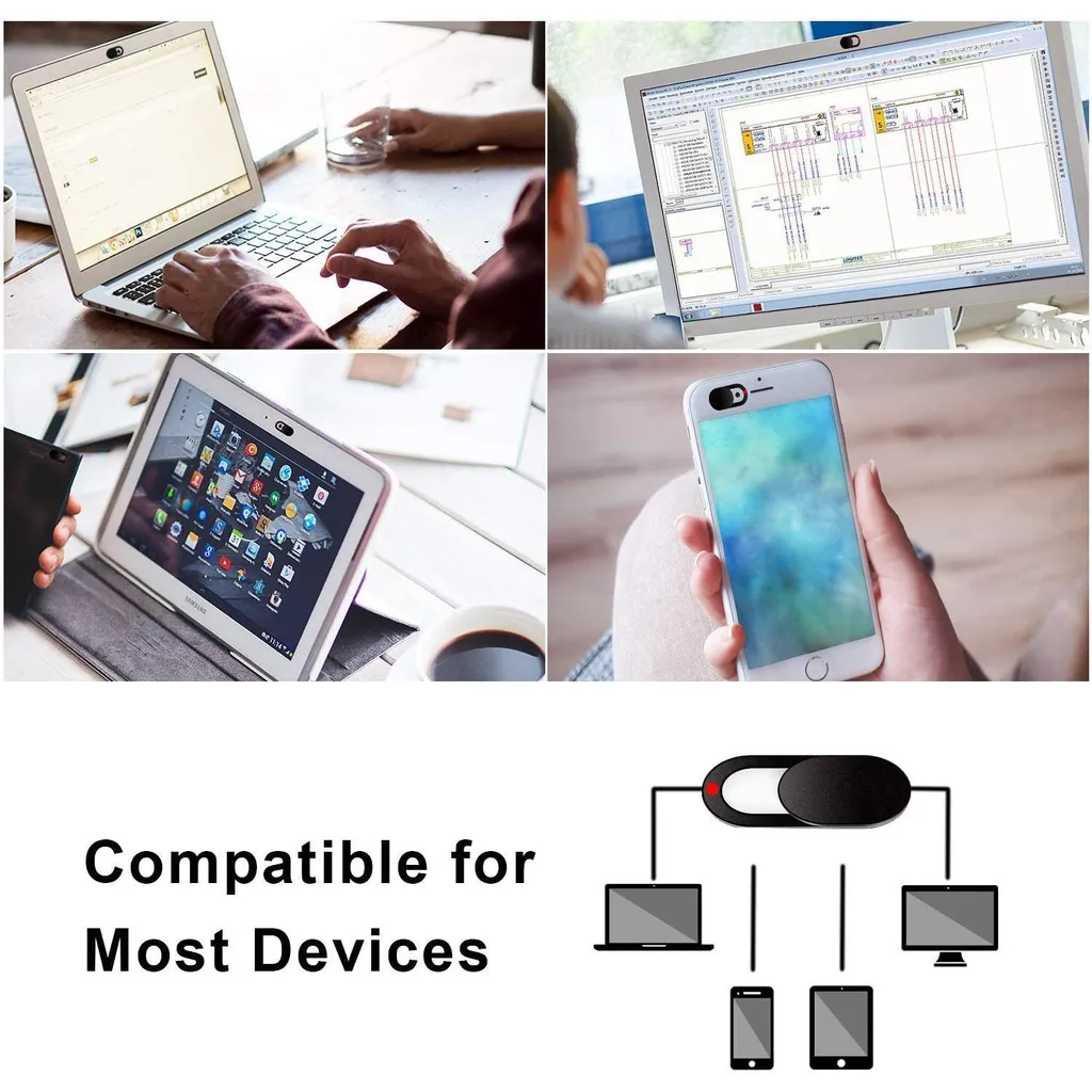Ảnh Nắp đậy webcam SGALAS siêu mỏng dạng trượt cho máy tính xách tay giúp bảo vệ quyền riêng tư 4