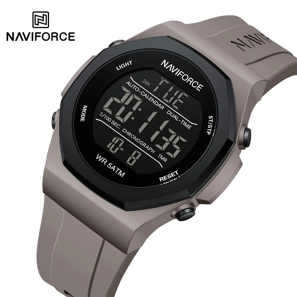 Ảnh Naviforce Quân Đội Nam Thể Thao Đa Năng Kỹ Thuật Số Chống Thấm Nước Đồng Hồ Điện Tử Học Sinh Cho Nam 1