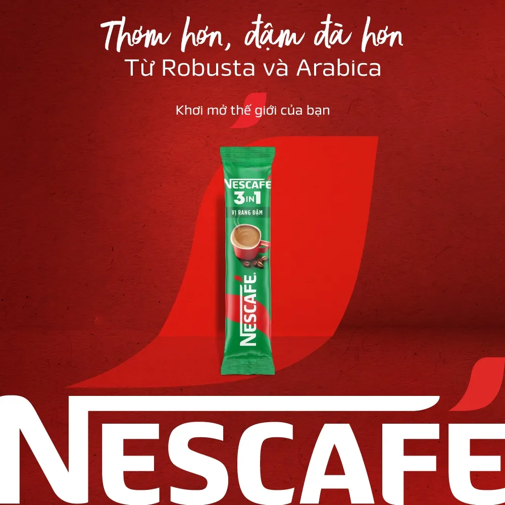 Ảnh NESCAFE 3IN1 Công thức cải tiến - VỊ RANG ĐẬM Bịch 46 gói 3