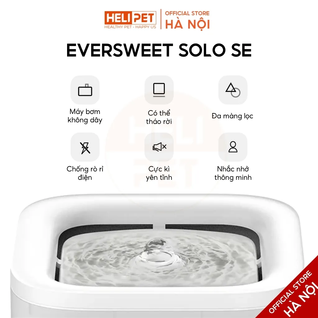 Ảnh [NEW 2025] Máy Lọc Nước Cho Chó Mèo PETKIT SOLO SE Công Nghệ Bơm Không Dây An Toàn Điện Dễ Vệ Sinh 1