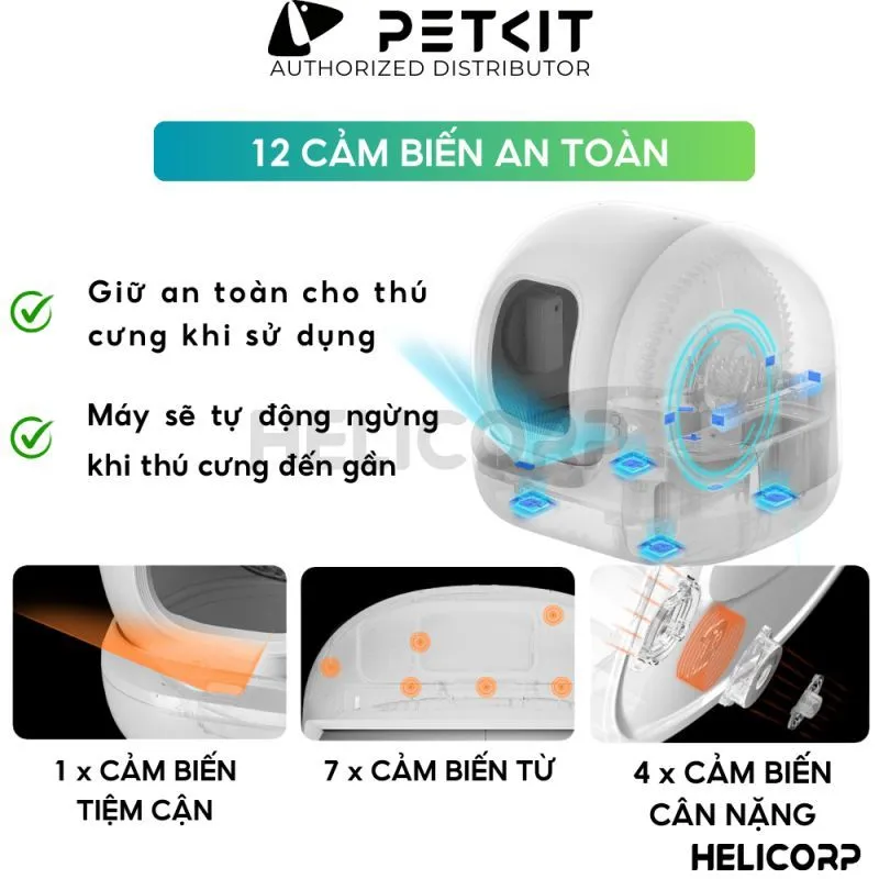 Ảnh [NEW 2025] Nhà Vệ Sinh Cho Mèo PETKIT, Máy Vệ Sinh Tự Động Cho Mèo Pura Max  - HeLiPet Hà Nội 3